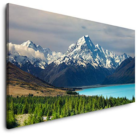 Neuseeland 120x 60cm Panorama Leinwand Bild XXL Format Wandbilder Wohnzimmer Wohnung Deko Kunstdrucke