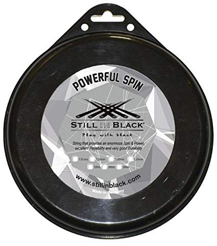 Still in Black Powerful Spin Tennissaite Unisex, Uni, SIB4POWERFULSPINS118, Silber, 1,18 mm