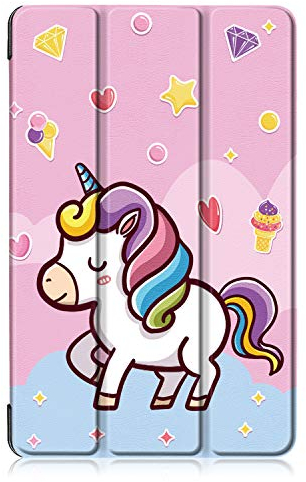 Xuanbeier Custodia Ultra Sottile Compatibile con Samsung Galaxy Tab A 10.1 SM -T510 T515, Custodia stagna per Galaxy Tab A 10.1 Versione 2019,Unicorno