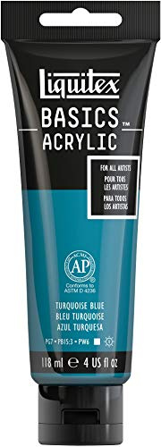 Liquitex BASICS - Pintura acrílica de 4 onzas, azul turquesa