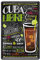 Blechschild Zutaten Rezept Cuba Libre - Retro Deko Schild - Metallschild Rum Cola Cocktail Longdrink Getränk Drink - Dekoration Küche Beach Bar Lounge - Geschenk Anleitung Cocktails Mixen - 20x30cm