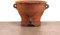 Palatina Werkstatt Ciotola in terracotta fatta a mano con manico | Vaso da fiori per giardino appartamento fiori terracotta (M)