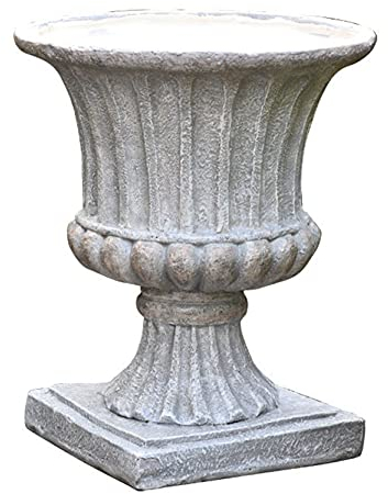 Urnen-Übertopf, großer Durchmesser, Blumentopf, Retro-Stil, römischer Stil, Sukkulenten-Blumentopf, Vase, Outdoor-Gartendekoration, (D) 42 x 42 x (H) 50 cm