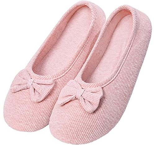 iNszkoos Pantofole da donna in cotone, per yoga, ballerina, leggere, per casa, camera da letto, soggiorno, ufficio