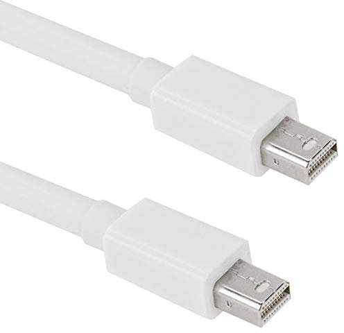 High-Tech Place Cable Mini DP DisplayPort mâle vers mâle pour Apple iMac Pro, Longueur: 2m (Blanc)