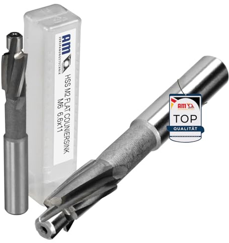 avellanador plano DIN 373 – M6, orificio pasante mediano