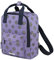 Cath Kidston Mini Utility Rucksack Starbust Design in Lila Matt Wachstuch, Flieder, One size