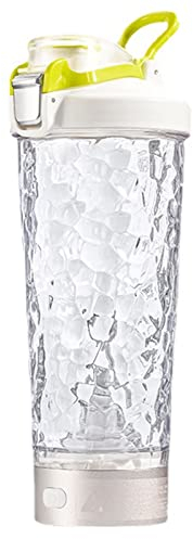 tinysiry Protein Shaker Bottle 700ML Mixing Sports Shaker Bottle Sellado a prueba de fugas Carga eléctrica Protein Shaker, Shaker Bottle para pre-entrenamiento Blanco 700 ml