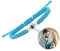 Personalisierte Foto Armband Runde Projektion Armband mit Versteckte Bild im Stein Ich Liebe Dich Armband 100 Sprachen für Herren Damen Paar Freundschaft Einstellbar Seilband
