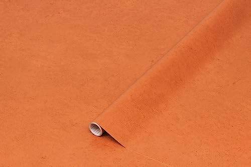 d-c-fix Möbel-Klebefolie Clay Orange 45 cm x 2 m - Möbelfolie selbstklebende Deko-Folie für Tisch, Bad, Küche, Schrank Dekorfolie wasserfest Terracotta