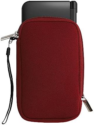 kwmobile Tasche kompatibel mit Nintendo 3DS XL - Handheld Spielekonsole Neopren Hülle in Bordeaux