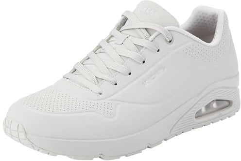 Skechers Herren UNO Stand on Air Sneaker, Steingraues Durabuck-Mesh, 44 EU