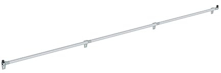 PROREGAL Schienenanlage für Regalleitern: Aluminium-Rohr Länge 1500 mm | Leiter, Teleskopleiter, Trittleiter, Bockleiter, Sprossen-Doppelleiter