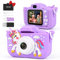 Macchina Fotografica Bambini, 2.0 Pollici Schermo Mini Fotocamera Bambina, Videocamera Regalo per Ragazze Ragazzi 3-12 Anni, con Scheda 32 GB, Regali Giocattolo di Natale & Compleanno (purple)