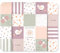 Julius Zöllner Wickelauflage Softy 85x75 cm - Wickelunterlage - wasserdicht und abwischbar - Made in Germany – Oeko-Tex Standard 100 – Patch rose