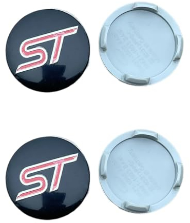 SenhE 4 Stück 56mm Abzeichen Radnabenkappen Radnaben-Zierkappen für ST Anti Rost Autoteile dekorative Accessoires Nabendeckel Felgen Kappen,B