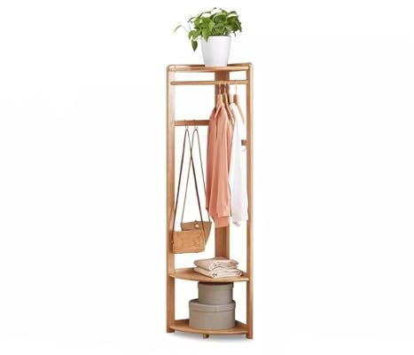 Portemanteau,Prte-Manteau,Portemanteaux,entrée Porte-vêtements,murale porte Bambou perroquet blanc Bain Forme d’Arbre Vintage Étagère Patère Bois métallique Alliage d'aluminium Amovibles rou