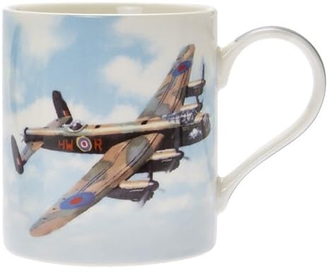 British World War II Airplanes - Avro Lancaster Bomber Fine China Mug