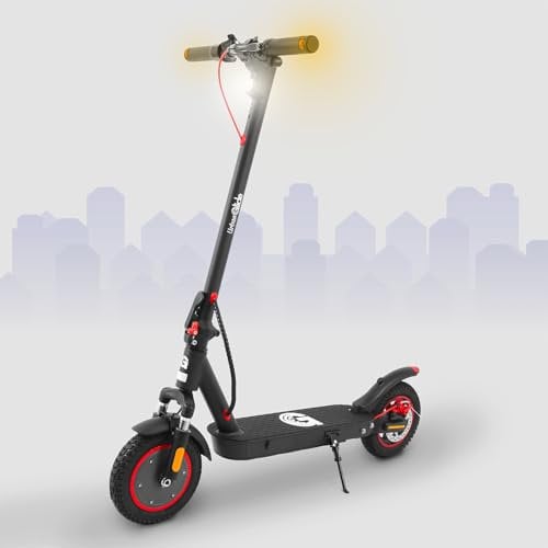 UrbanGlide Trottinette électrique Ride 100 Max 2 – 350W, 30 km autonomie, 10 gonflables, Pliable & Confort Urbain