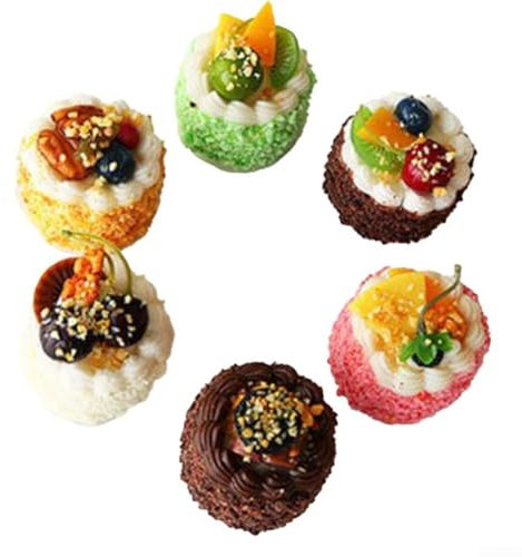 ZAMETTER Magnetic Simulation Food Fridge Magnet Resin PU Home Commercial Decorative Furniture Window Display Photography Props(cake)