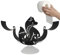 Porte-Rouleau de Papier Toilette en Forme d'animal, Porte-Papier Toilette décoratif en Forme d'animal drôle - Porte-Papier Toilette sur Pied - Porte-Papier Mural avec Conception autoportante, déc
