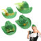 4 Pcs Mini St. Patrick's Day Hut Haarspangen Grüne Filzhut Haarnadel Irish Hat Fascinator Hair Clip Shamrock Hut Glückliche Nelkenhaarbarrettes Party Kopfbedeckung Kostümzubehör Für Kinder Erwachsene