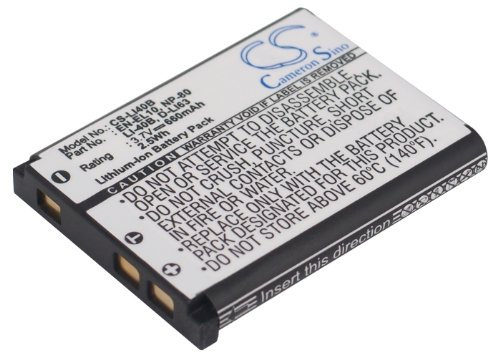 TollCor - Batterie de remplacement pour Nikon Coolpix S220, S230, S3000, S4000, S500, S510, S520, S570, S60, S600, S70, S700, S80, P/N: EN-EL10