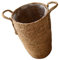 BESPORTBLE Cesta De Flores Tejidas con Hierba Artificial Decoración Neto Florero Tapa Canasta De Niña Soporte para Plantas Macetero Alto Tejido Cesta De Mimbre Blanca Planta De Interior