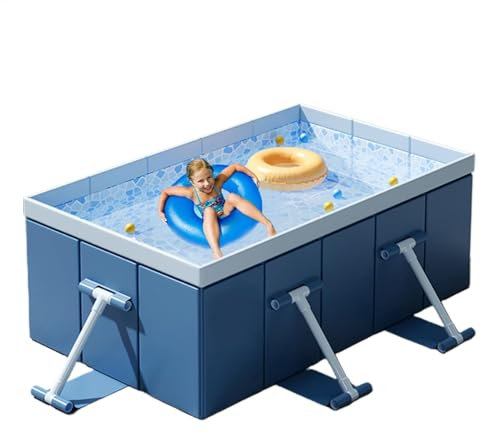Dopsyesn Piscine Portable, Piscine Non Inflatable - Pool de Gamin Coque Dur Pliant pour Les - Jouet à Eau d'été Portable pour Les, Les Adultes et Les Animaux