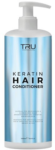 TRU Keratin Hair Conditioner – 1000ml – Reparierender Conditioner mit Keratin-Aminosäuren – Stärkt & Glättet das Haar