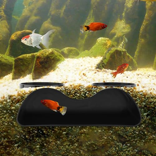 Aquarium Underground Tunnel Cave, Natural Curve Two‑Hole Under Gravel
