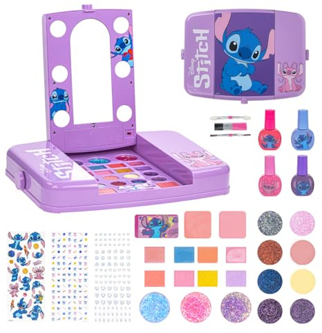 Stitch Makeup Vanity Set with Light-Up Mirror, Ages 6+