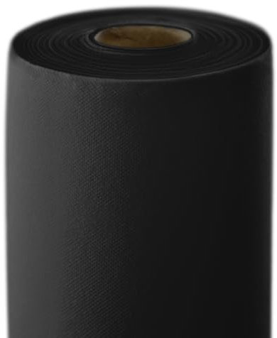 Générique Nappe Spunbond Intissée en Rouleau 50 M x 120 cm, pour Restaurants, Evenements Professionels et Traiteurs (Noir)