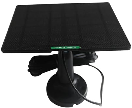 doyandader Doorbell Solar Module Charger - Solar Panel for Camera Charging | Doorbell Accessories Charging 50 W for Home Apartment Business Outdoor Wall Entrance Garden Dorm Gate