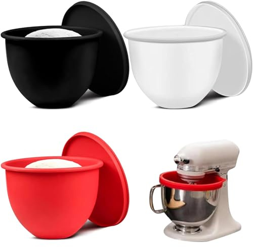 Inserts de Bol en Silicone pour Robots de Cuisine avec Tête Basculante 5 L,Accessoire Universel pour Robot de Cuisine de 5 Litres,Insert Bol Résistant à la Chaleur pour Pâte,Gâteau,Pain,Pâtisserie