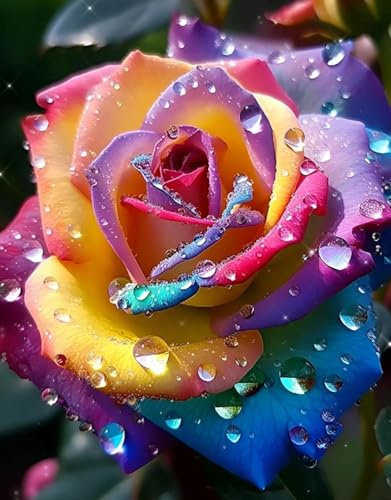 300+ Seltene Regenbogenrose Setzlinge – Winterhart & robust, ideal für Gärten, Balkone & Terrassen
