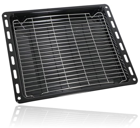 SPARES2GO Oven Grill Tray Shelf for Lamona Pan Base and Grid Rack 465mm x 375mm x 40mm Deep LAM3 3532458043