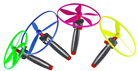 Ameble Fliegende Untertasse Spielzeug Kreisel Wurfscheibe Spielzeug Propeller für Kinder Zufällige Farben 4er Sets Untertasse Spielzeugscheibe Kreisel für Kinder Scheiben für