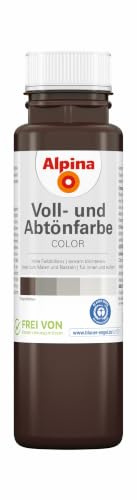 Alpina COLOR Choco Brown Voll- und Abtönfarbe matt – zum Mischen – 250 ml