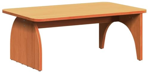 Favemtsl Couchtisch Wachsbraun 80 x 50 x 31 cm - Massivholz Kiefer Wohnzimmertisch rustikal - Rechteckiger Kaffeetisch aus Holz für das Wohnzimmer und gemütliche Fernsehabende