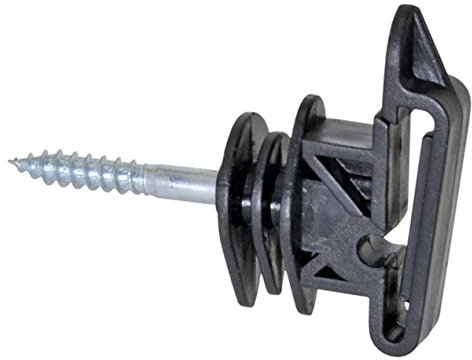 25x Breitbandisolator bis 40mm Band und 6mm Seil, Holzgewinde für den Weidezaun