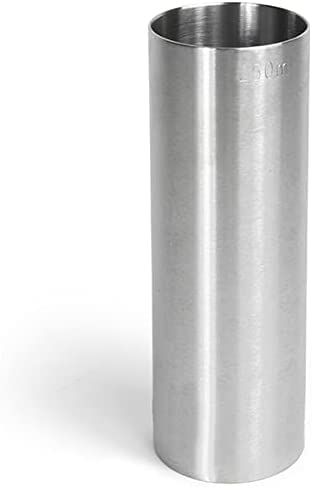 Chabrias Ltd 250ml Premium Stainless Steel Silver Thimble Measure Barware Professional Spirit Measuring Cups, Home Bars, Cocktail Stations & Bartenders, Government Stamped