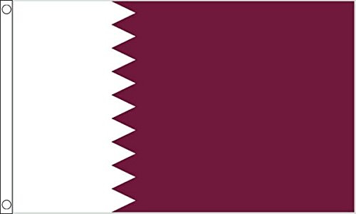 Flagtex Qatar, Bandiera Unisex-Adulto, Multicolore, L