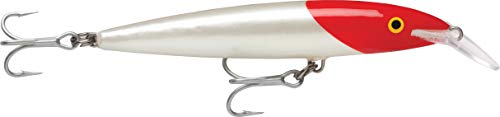 Rapala - Leurre de Pêche Floating Magnum - Matériel de Pêche avec Construction Abachi - Leurre Pêche d'Eau Douce - Fabriqué en Estonie - Prof de Nage 2.7 - 3.3m - Taille 18cm / 40g - Red Head