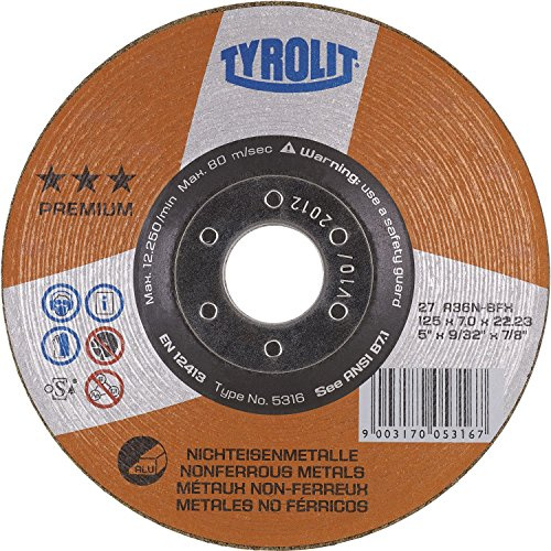 TYROLIT 5295 Schruppscheibe Premium Alu 115 x 7 mm Form 27