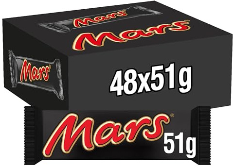 Mars Bar, Chocolate, 51 g, Pack of 48
