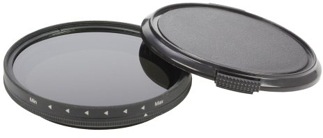 Dörr Digi Line Variabler ND4-400 Graufilter für Objektiv 49 mm mit Anschlussringen 40,5/46 mm inkl. passendem Objektivdeckel/Nylon-Softcase