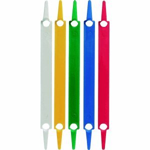 Laurel Heftstreifen 80mm Kunststoff VE=100 Stück Grundfarben sortiert