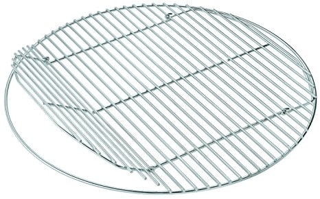 RÖSLE Grillrost, Hochwertiger Grillrost aus Edelstahl 18/0 passend für RÖSLE Grills No.1 SPORT F50, klappbar, spülmaschinengeeignet, Silber