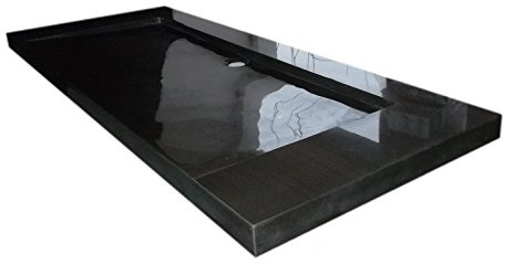 Waschbecken aus Naturstein, Granit, ModelBern 130 India Black